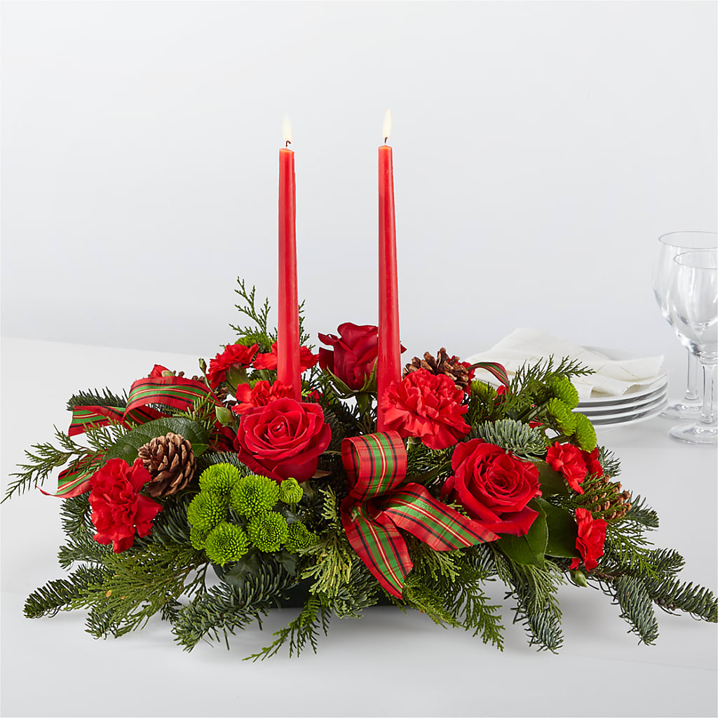 By the Candlelight Centerpiece – Lighthouse Florist And Custom Designs, Rochester NY