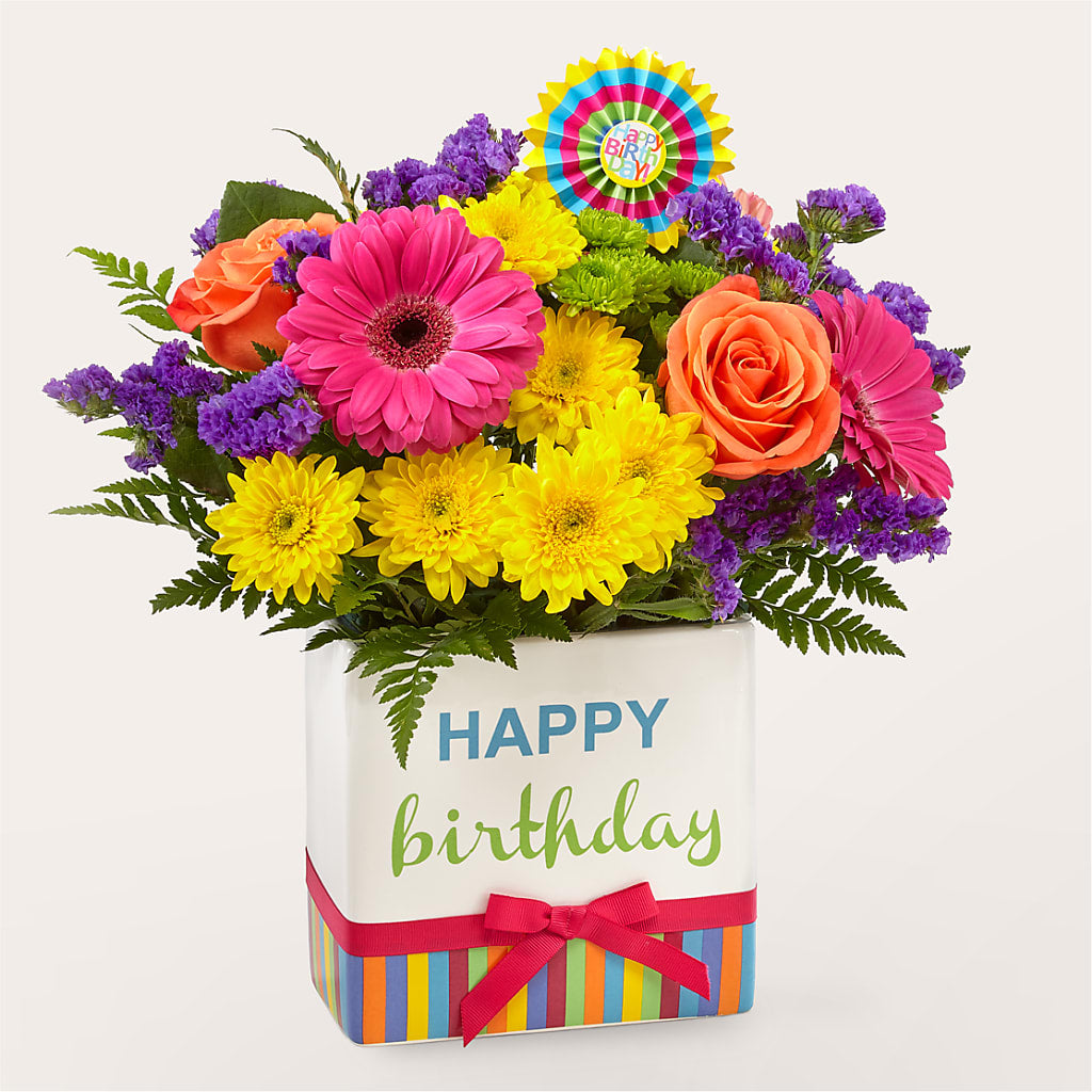 Birthday Brights Bouquet – Lighthouse Florist And Custom Designs, Rochester NY