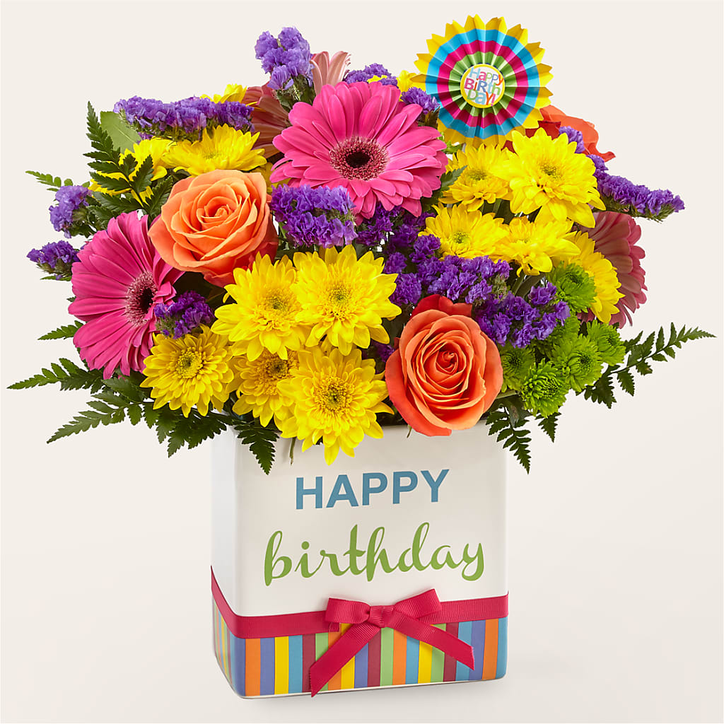 Birthday Brights Bouquet – Lighthouse Florist And Custom Designs, Rochester NY