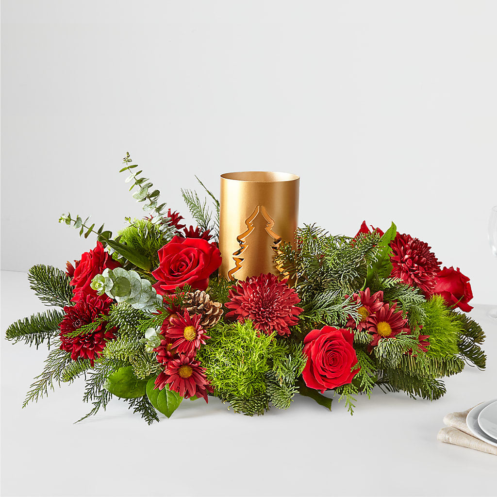 Toast the Season Centerpiece – Lighthouse Florist And Custom Designs, Rochester NY