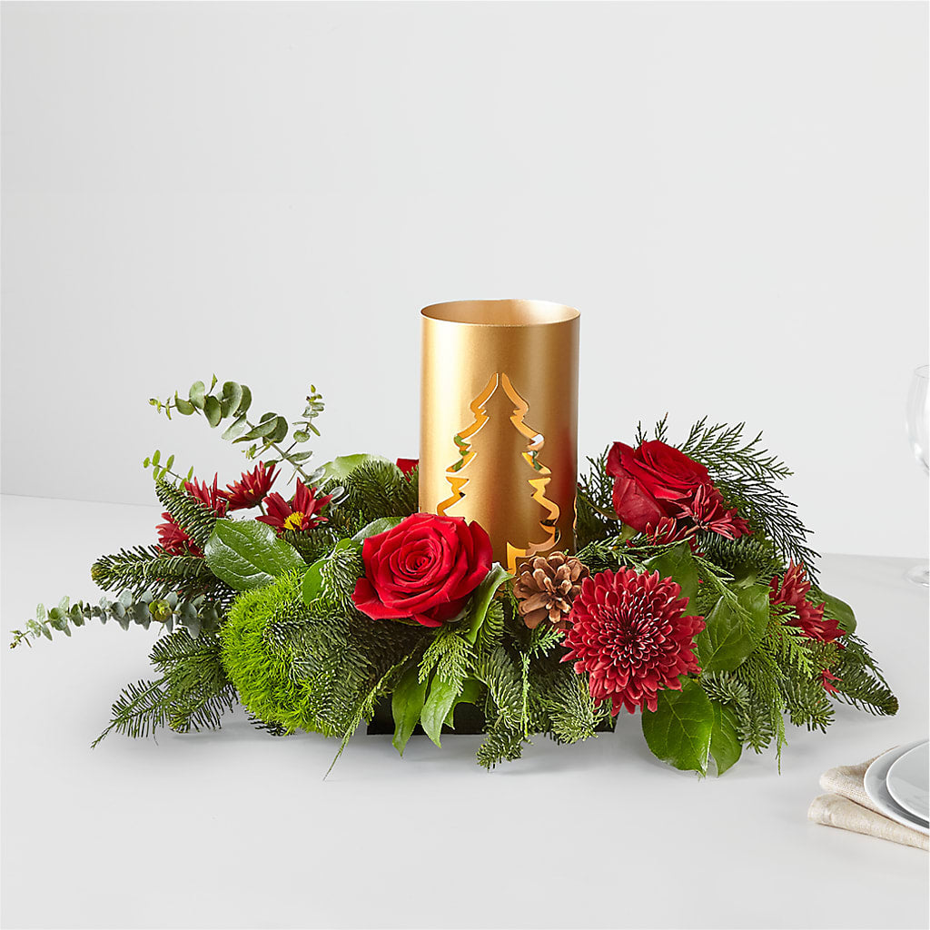 Toast the Season Centerpiece – Lighthouse Florist And Custom Designs, Rochester NY