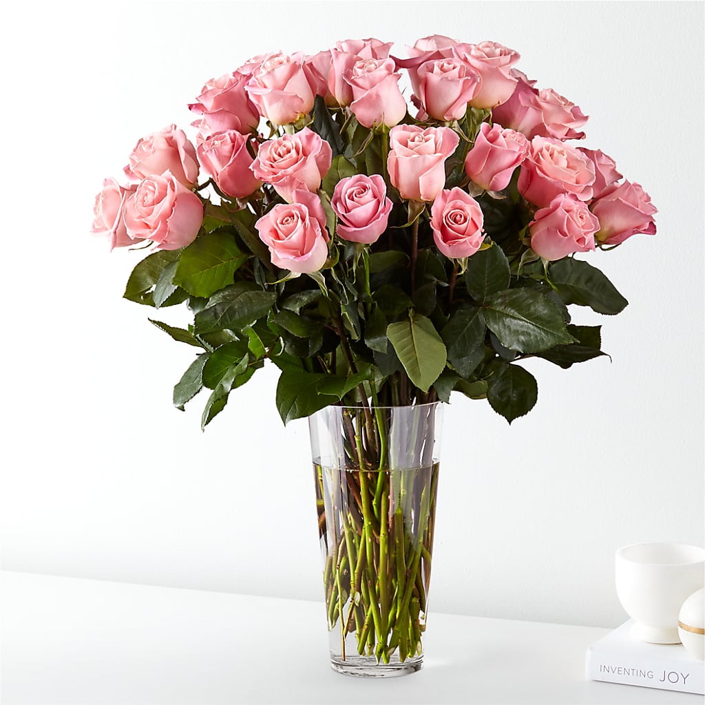 Long Stem Pink Rose Bouquet – Lighthouse Florist And Custom Designs, Rochester NY