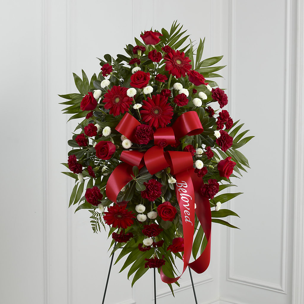 Treasured Memories Standing Spray – Lighthouse Florist And Custom Designs, Rochester NY