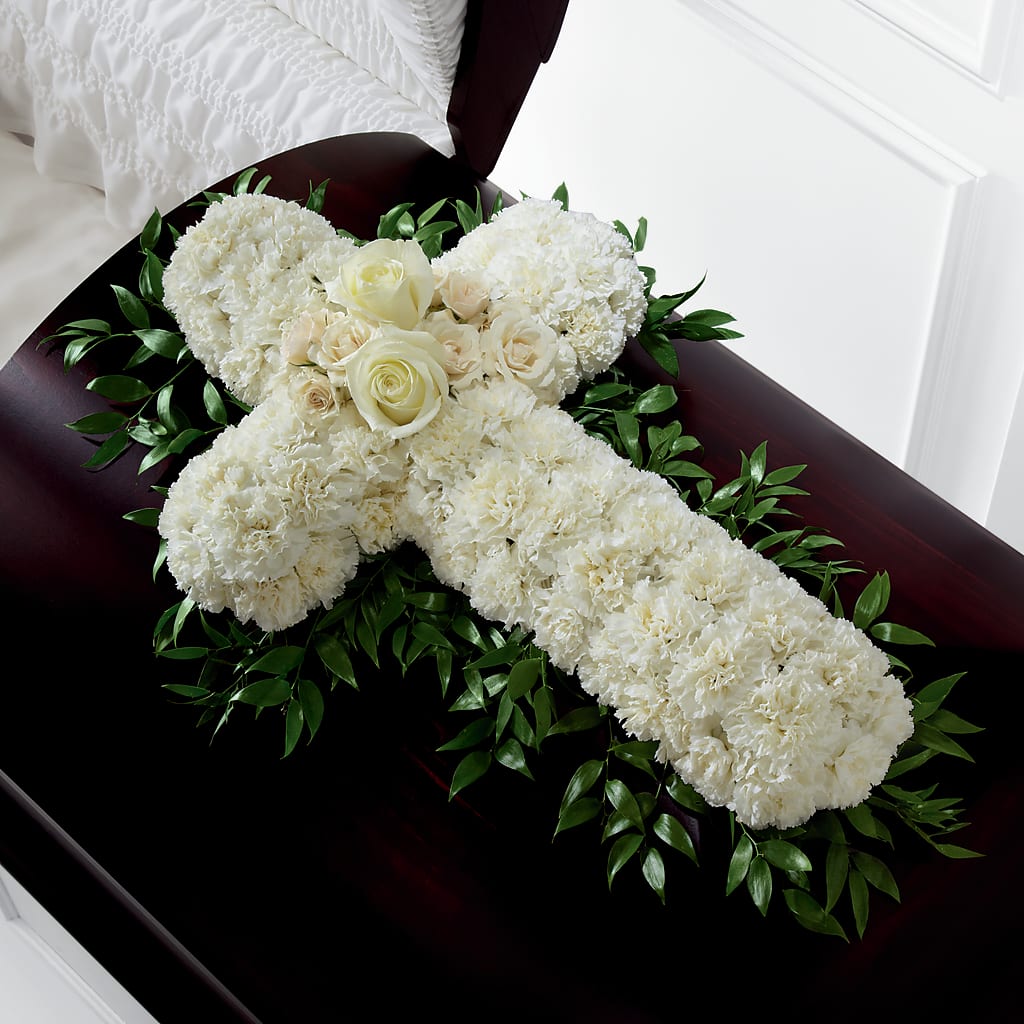 Peaceful Memories Casket Spray (Standard) – Lighthouse Florist And Custom Designs, Rochester NY