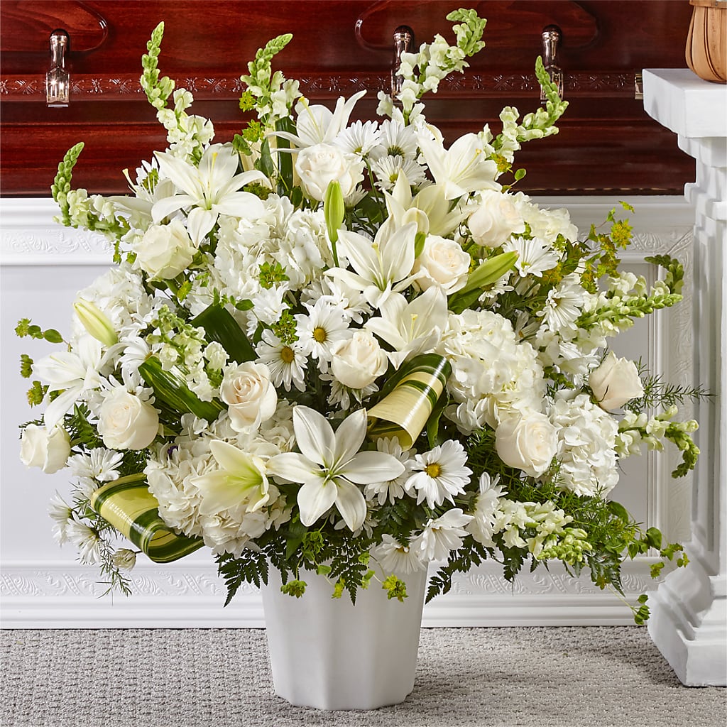 Thoughts of Tranquility Floor Basket – Lighthouse Florist And Custom Designs, Rochester NY