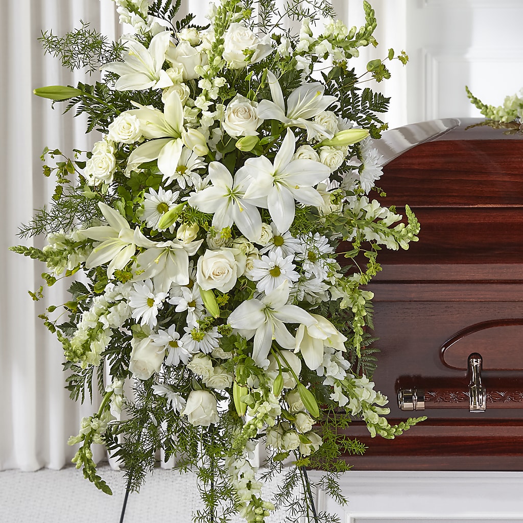 Loving Thoughts Standing Spray – Lighthouse Florist And Custom Designs, Rochester NY