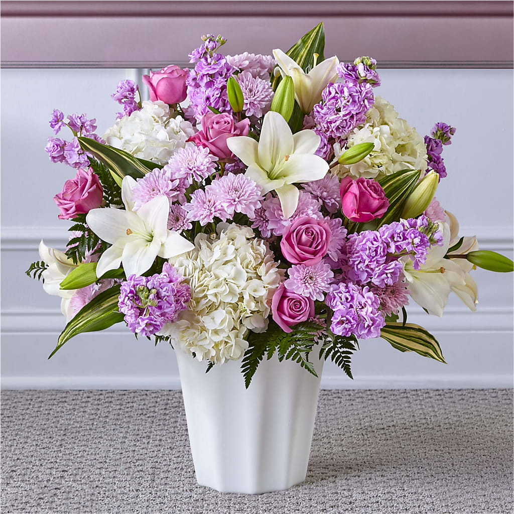 Heaven Sent Floor Basket – Lighthouse Florist And Custom Designs, Rochester NY