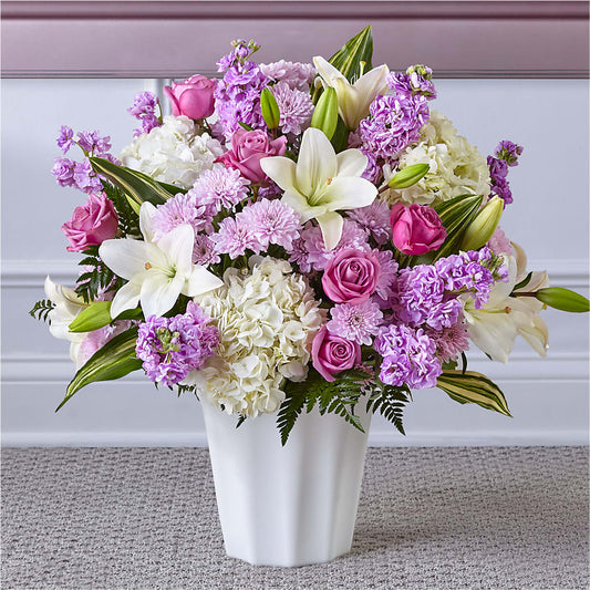 Heaven Sent Floor Basket – Lighthouse Florist And Custom Designs, Rochester NY