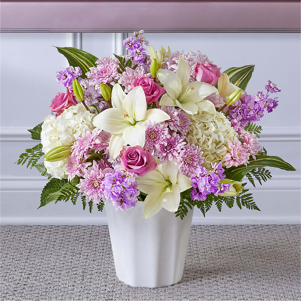 Heaven Sent Floor Basket – Lighthouse Florist And Custom Designs, Rochester NY