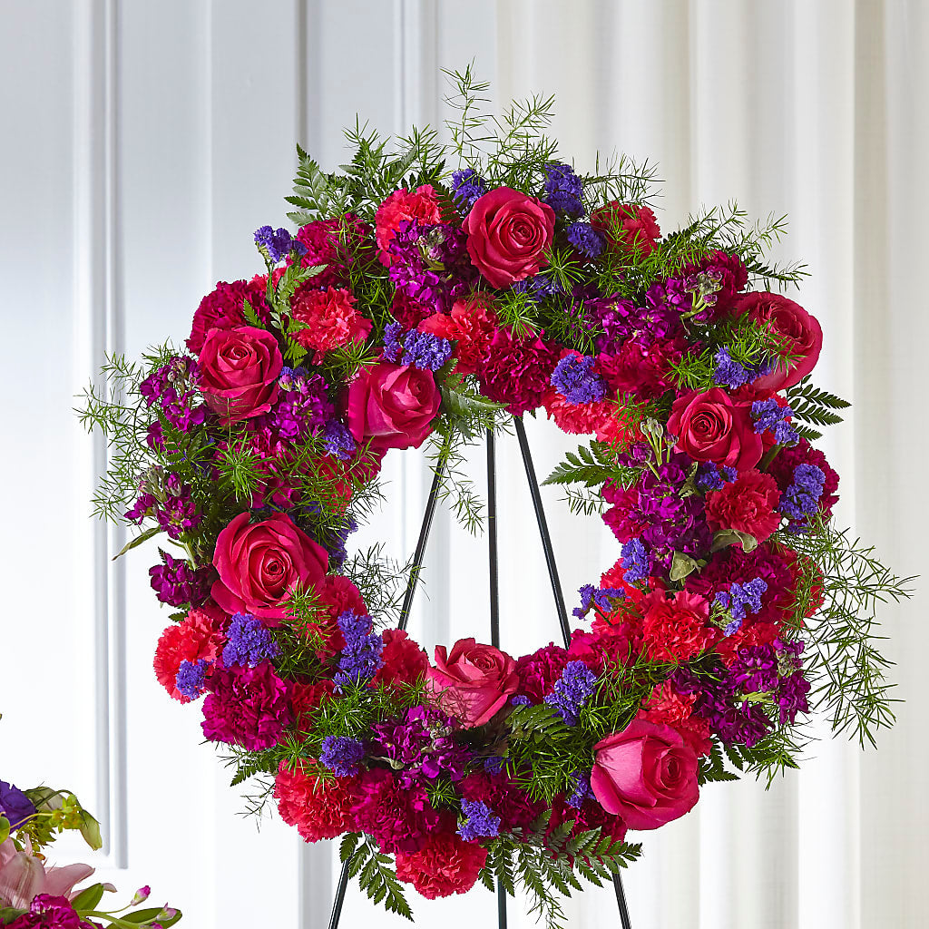 Calming Colors Wreath – Lighthouse Florist And Custom Designs, Rochester NY