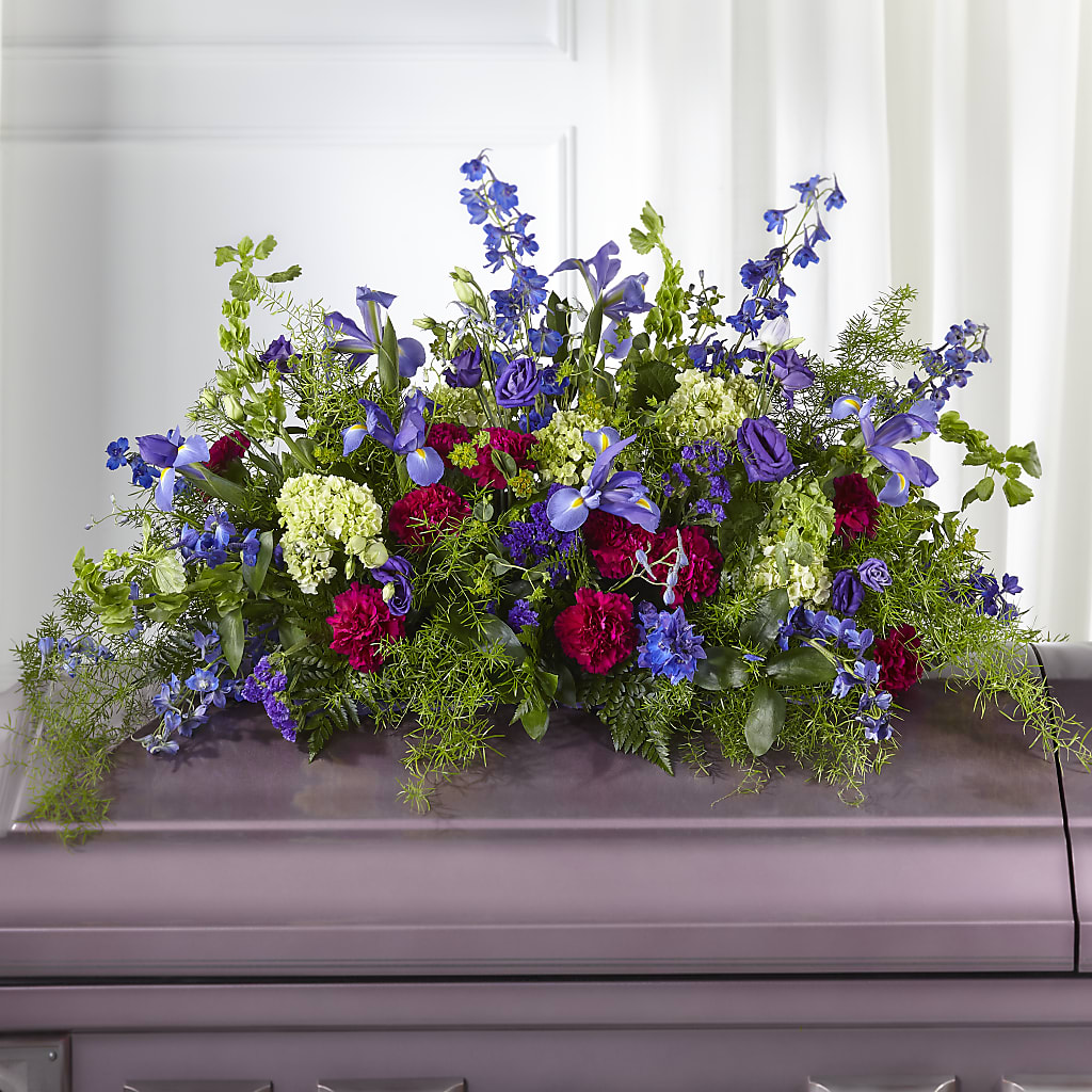 Always Treasured Casket Spray – Lighthouse Florist And Custom Designs, Rochester NY