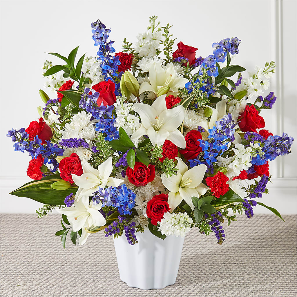 Consoled Floor Basket – Lighthouse Florist And Custom Designs, Rochester NY