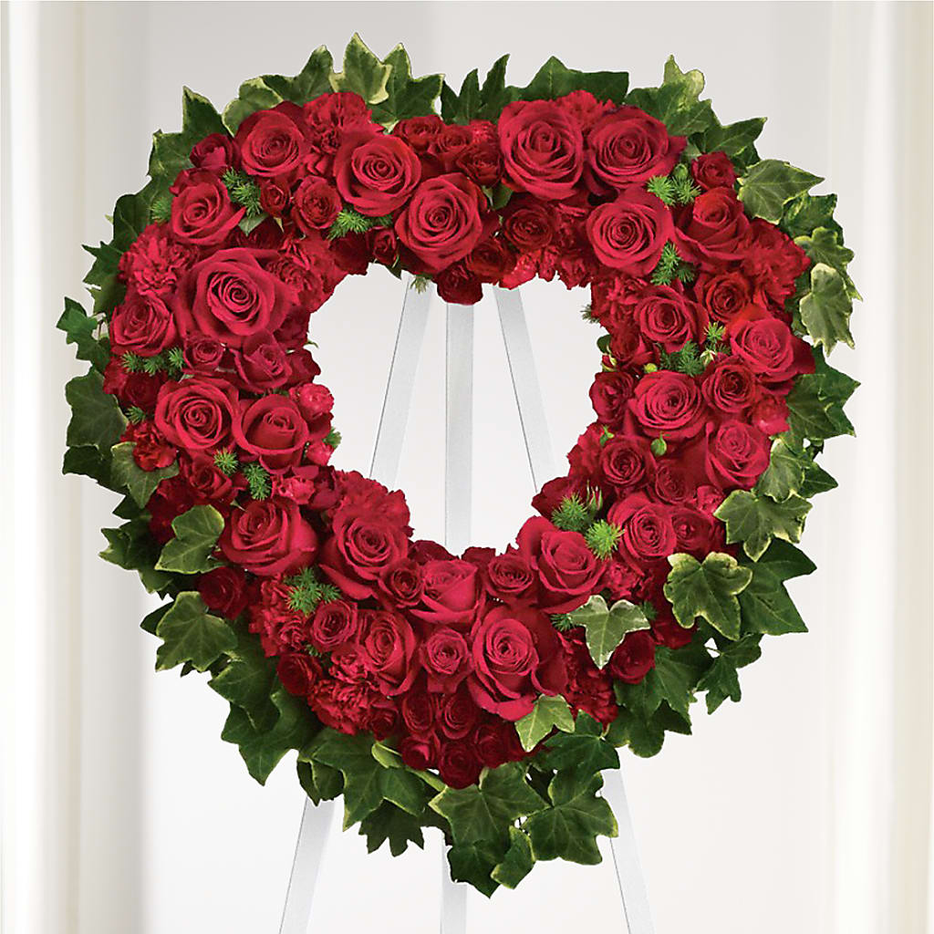 Wholehearted Standing Spray – Lighthouse Florist And Custom Designs, Rochester NY