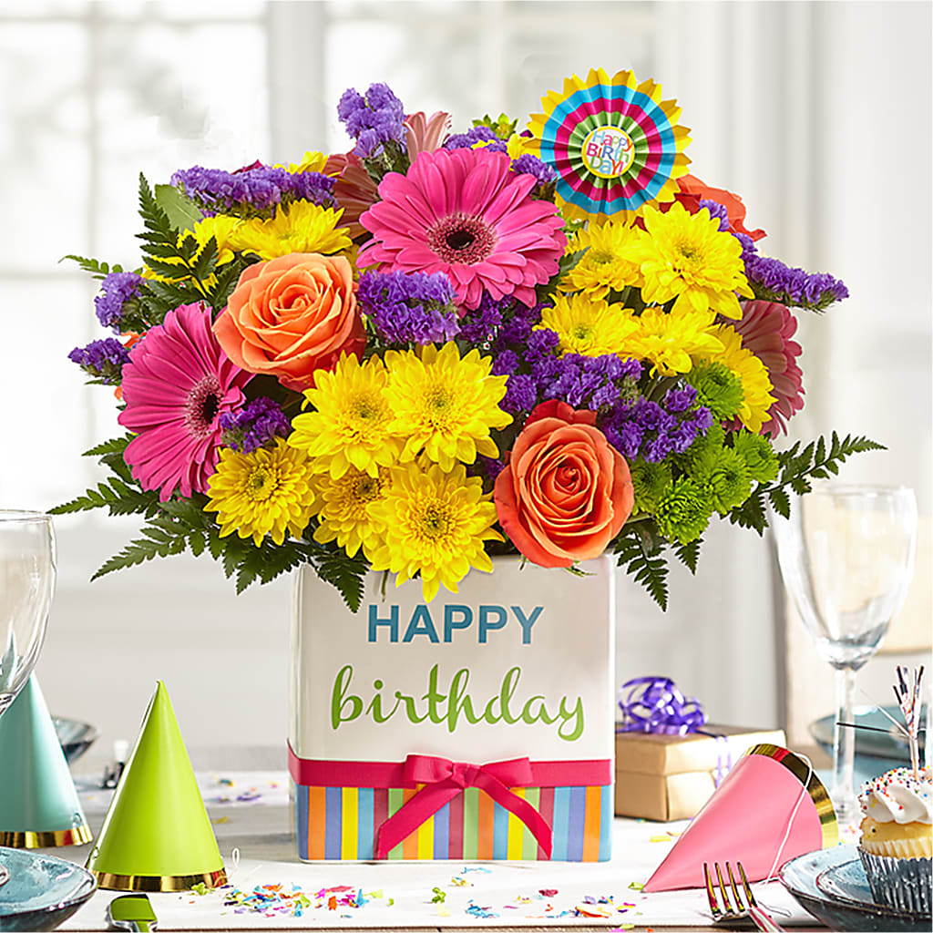Birthday Brights Bouquet –  Lighthouse Florist And Custom Designs, Rochester NY
