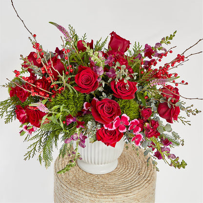 Big Red Bow Bouquet –  Lighthouse Florist And Custom Designs, Rochester NY