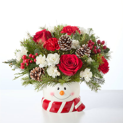 Jolly Snowman Bouquet –  Lighthouse Florist And Custom Designs, Rochester NY