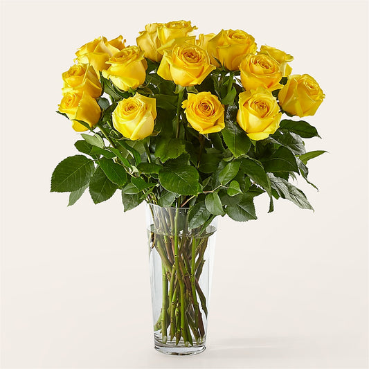 Long Stem Yellow Rose Bouquet –  Lighthouse Florist And Custom Designs, Rochester NY