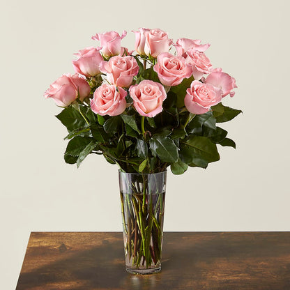 Long Stem Pink Rose Bouquet