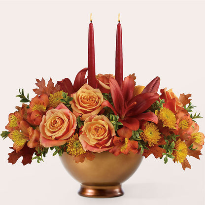 Harvest Table Centerpiece –  Lighthouse Florist And Custom Designs, Rochester NY