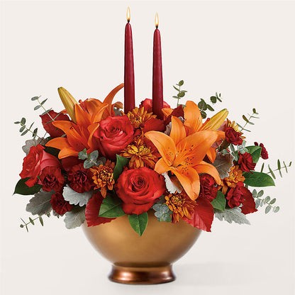 Fruits of Fall Centerpiece –  Lighthouse Florist And Custom Designs, Rochester NY