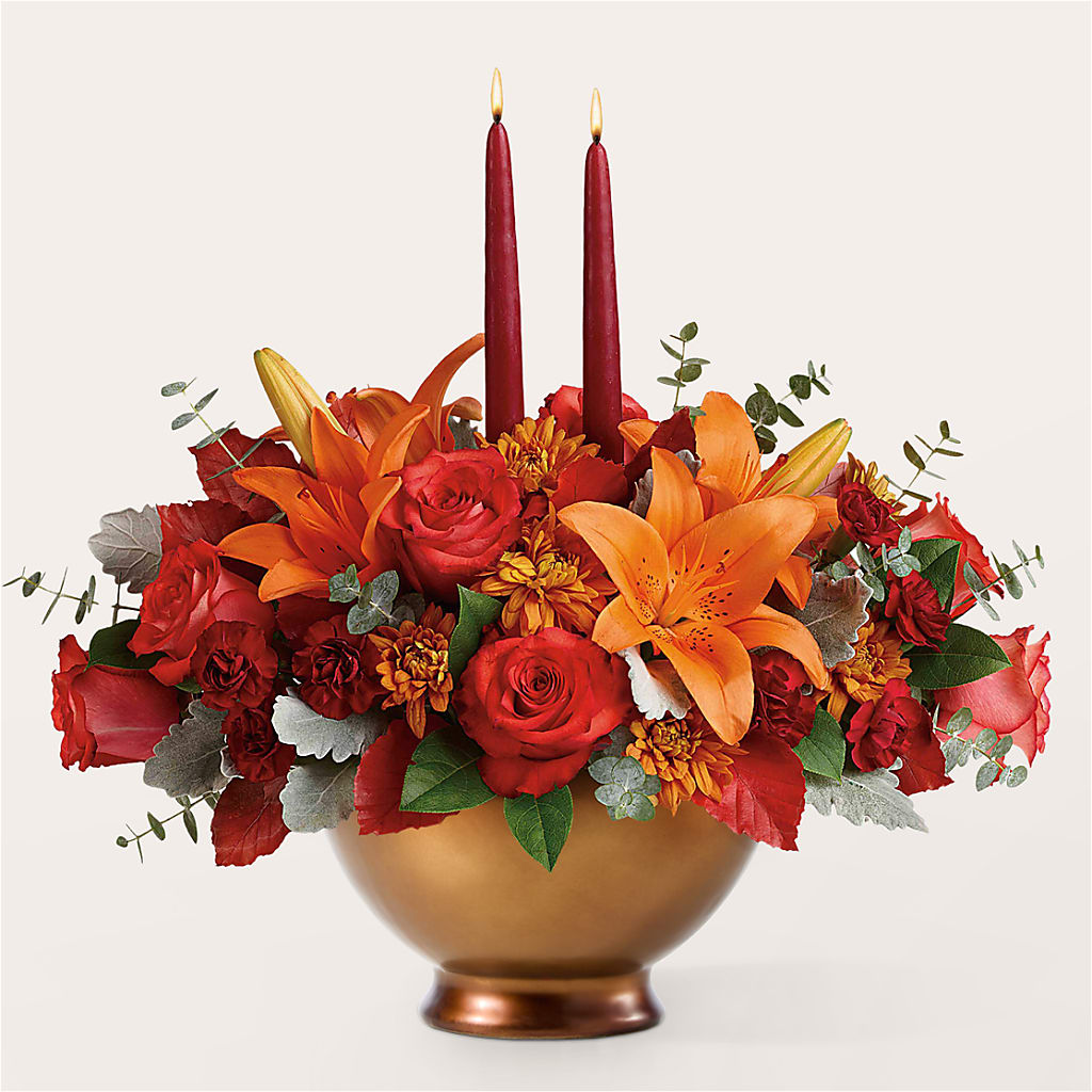 Fruits of Fall Centerpiece –  Lighthouse Florist And Custom Designs, Rochester NY