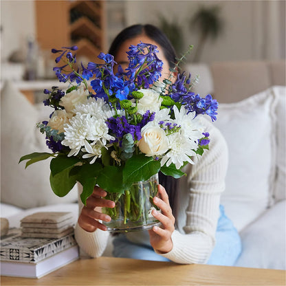 Cerulean Waves Bouquet –  Lighthouse Florist And Custom Designs, Rochester NY