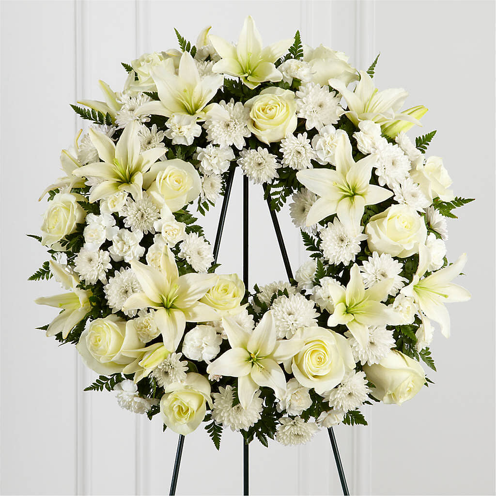 Treasured Tribute Wreath –  Lighthouse Florist And Custom Designs, Rochester NY