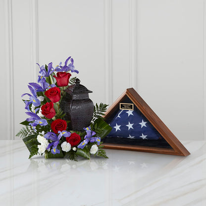 Patriotic Tribute Arrangement –  Lighthouse Florist And Custom Designs, Rochester NY
