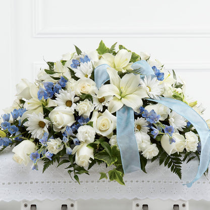 Tender Treasure Casket Spray –  Lighthouse Florist And Custom Designs, Rochester NY