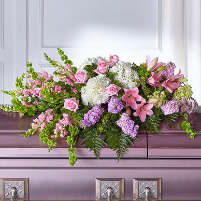 Life's Gratitude Casket Spray –  Lighthouse Florist And Custom Designs, Rochester NY