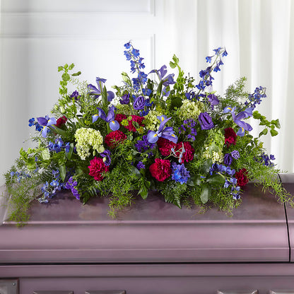 Always Treasured Casket Spray –  Lighthouse Florist And Custom Designs, Rochester NY