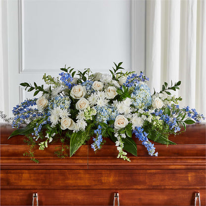 Timeless Essence Casket Spray –  Lighthouse Florist And Custom Designs, Rochester NY