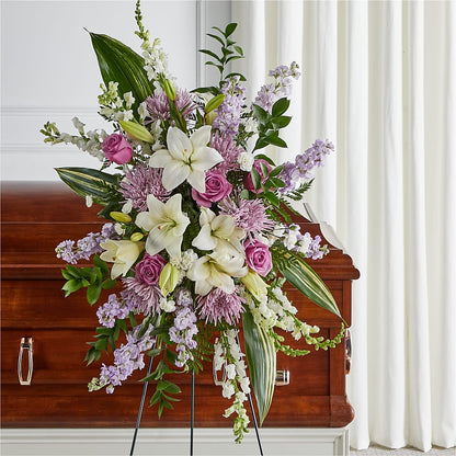 Grateful Hearts Standing Spray –  Lighthouse Florist And Custom Designs, Rochester NY