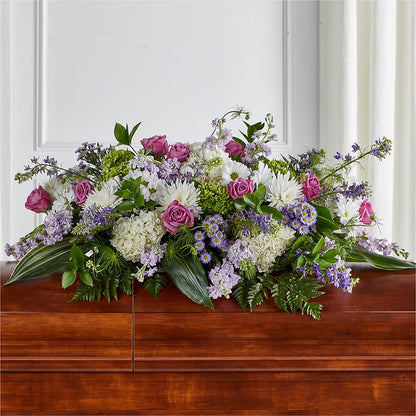 Meadows of Serenity Casket Spray –  Lighthouse Florist And Custom Designs, Rochester NY