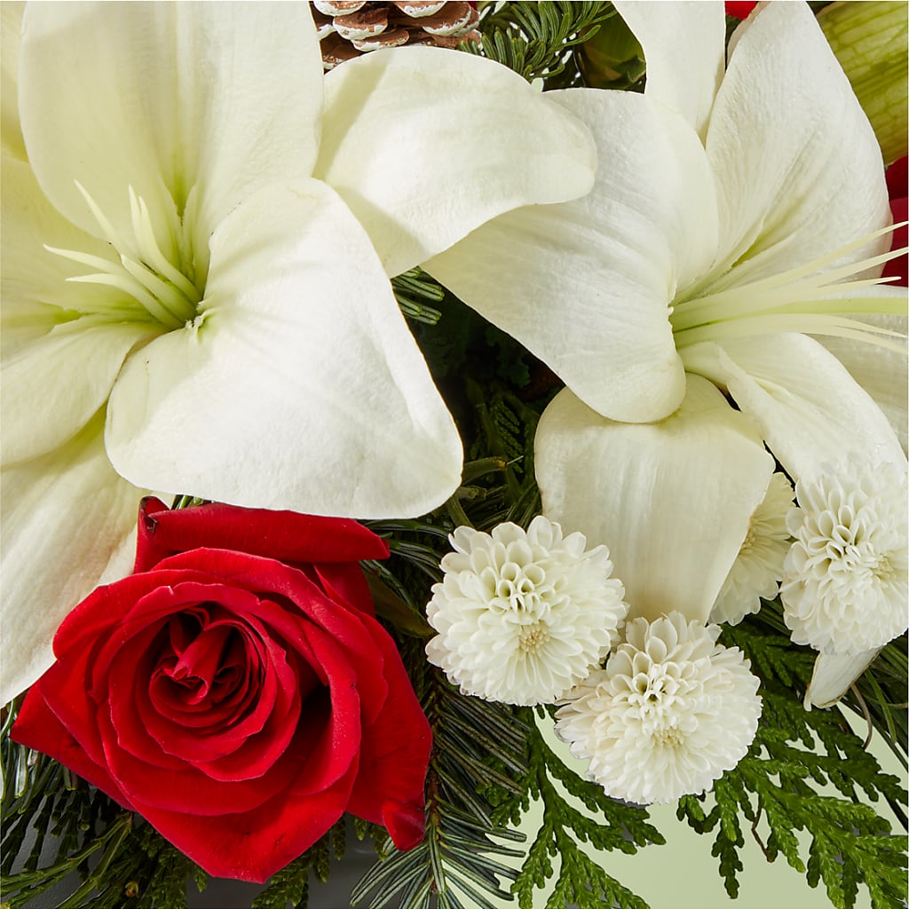 Seasonal Festivities Centerpiece –  Lighthouse Florist And Custom Designs, Rochester NY