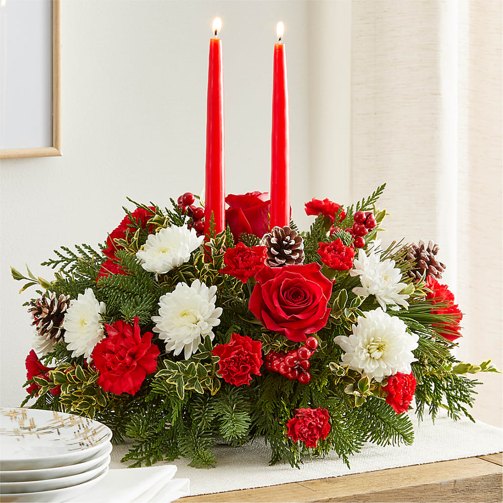 Holiday Soiree Centerpiece –  Lighthouse Florist And Custom Designs, Rochester NY