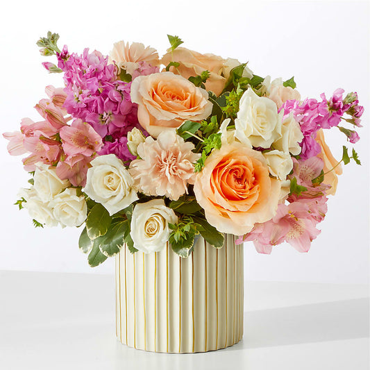 Paradise Bouquet with Ivory Vase –  Lighthouse Florist And Custom Designs, Rochester NY