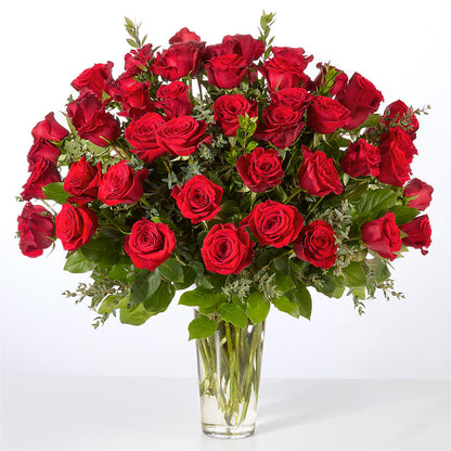 Forever Yours Fifty Stem Red Rose Bouquet –  Lighthouse Florist And Custom Designs, Rochester NY