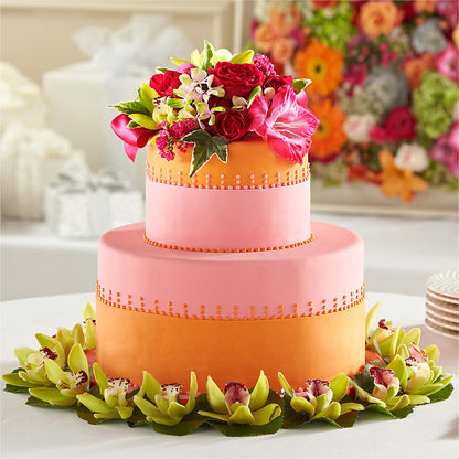 Sweet Citrus Cake Decor –  Lighthouse Florist And Custom Designs, Rochester NY